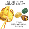 Energy Medicine Stone Bundle in Leather Pouch