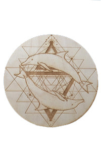 Dolphin Spirit Crystal Grid - 4” & 8”